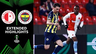 Slavia Prague vs Fenerbahçe Extended Highlights  UECL  Playoffs  Leg 2  CBS Sports Golazo [upl. by Ecirum841]