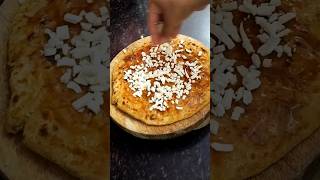 Schezwan pizza parantha  Day 11 of 15 days parantha challenge shorts paramaedy [upl. by Arsi]