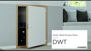 FAKRO DWT Knee Wall Access Door Installation Video [upl. by Stafford]