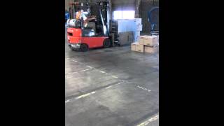 Forklift clamp driving skills [upl. by Aiyekal]