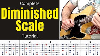 Ultimate DIMINISHED SCALE Guitar Tutorial  How to Practice amp Use the Diminished Scale on Guitar [upl. by Watt]