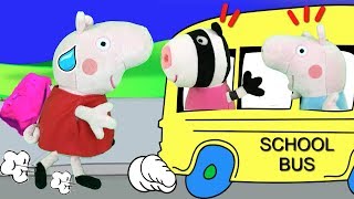 Peppa pig en español la cerdita y el autobus escolarPepa amp the school bus Nuevos capítulos 2018 [upl. by Neirda830]