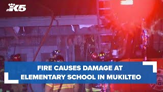 BREAKING Fire at Mukilteo elementary school [upl. by Arocahs466]