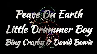 Bing Crosby amp David Bowie – Peace On Earth  Little Drummer Boy Lyrics [upl. by Ennybor]