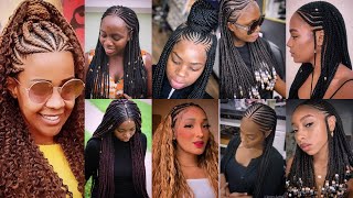 62 Latest Braids Hairstyles Pictures Gallery  Braids Hairstyles For Ladies 2022 [upl. by Emmalynne]