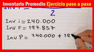 Como calcular el INVENTARIO PROMEDIO [upl. by Eelrahs122]