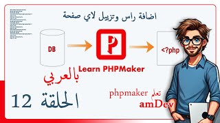 amDev phpmaker add header amp footer for any page اضافة راس وتزييل لاي صفحة 12 [upl. by Mano]