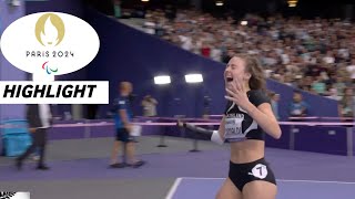 New Zealand Grimaldi Gets First  Paralympic Athletics Womens 200m T47 Final Highlights 2024 [upl. by Sabir750]