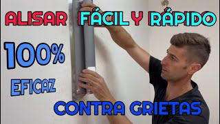 👉COMO ALISAR UNA PARED FACIL Y RAPIDO Y💯  EFICAZ contra las GRIETAS [upl. by Lerrad]