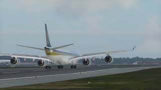 Toliss A340600  Smooth landing in Signapore [upl. by Chaffin]