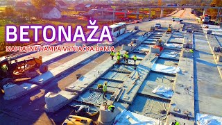 MORAVSKI KORIDOR Betonaža naplatne rampe Vrnjačka Banja 5112024 [upl. by Fitalludba419]