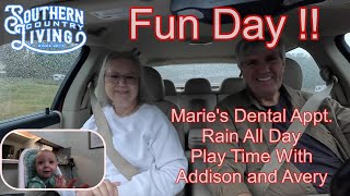 Fun Day  Maries Dental Appointment  Rain All Day  Playing With Addison and Avery [upl. by Eanahs167]