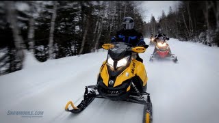 Snowmobile Touring Near Sudbury Ontario [upl. by Arrait471]