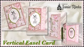 Vertical Easel Card With PopUp Front [upl. by Marquardt]