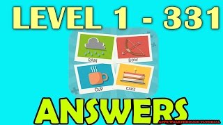 Pictoword Level 1  331  All Answers  Walkthrough  By Kooapps LLC [upl. by Ennovyhc]