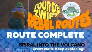 NEW Zwift Route Spiral into the Volcano 🌋 [upl. by Shoemaker]