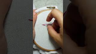 Punto tallo puntadas basicas de bordado embroidery bordadoamano bordadosamano tutorial [upl. by Moshell]