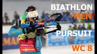 BIATHLON MEN PURSUIT 17032018 World Cup 8 Holmenkollen Norway [upl. by Calisa]