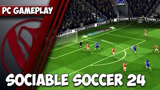 Sociable Soccer 24  PC Gameplay  1440p HD  Max Settings [upl. by Colinson]