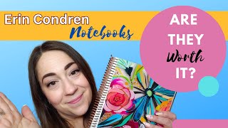 Are Erin Condren Notebooks Worth It Plus checking out a few Accessories Too [upl. by Nnaeirelav]