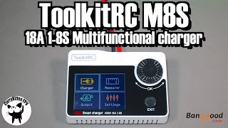 ToolkitRC M8S Multifunctional smart charger Supplied by Banggood [upl. by Hceicjow648]