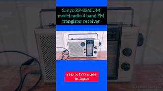 Sanyo RP8260UM model radio FM for band transistor receiver 1979s in Japanyoutubeshortradio viral [upl. by Estrin]