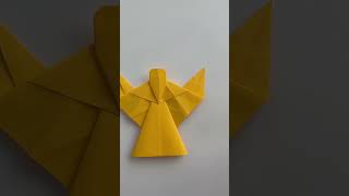 Anioł Origami  Anioła Bożonarodzeniowego z Papieru  Boże Narodzenie Origami [upl. by Bouchier]