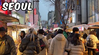 Myeongdong Walking Tour Seoul City Korea 4k City Tour [upl. by Hilton]