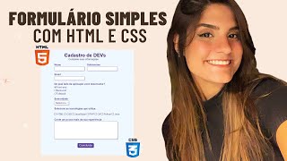 FORMULÁRIOS COM HTML e CSS [upl. by Layman]