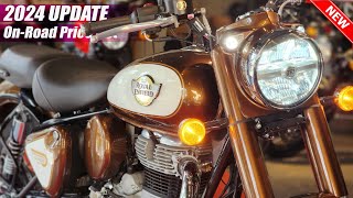 2024 Royal Enfield Classic 350 Update On Road Price List Mileage Exhaust Sound [upl. by Kihtrak]