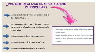 EVALUACIÓN CURRICULAR [upl. by Assira112]