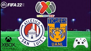 Atlético de San Luis vs Tigres 🏟️ LIGA MX 🇲🇽 CUARTOS DE FINAL IDA 🏆 FIFA 22 [upl. by Eissehc]