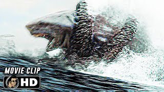 Shark Vs Kraken Fight Scene  MEG 2 THE TRENCH 2023 Action Movie CLIP HD [upl. by Asiruam465]