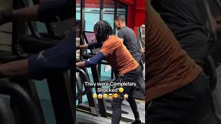 am I the fastest in the world 😎💪👀 prank gym fitness short funny [upl. by Neerihs700]