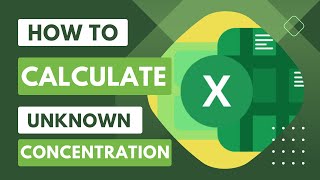 Boost Your Excel Skills Learn How to Calculate Unknown Concentration Using Trendline  Basic Steps [upl. by Sands]