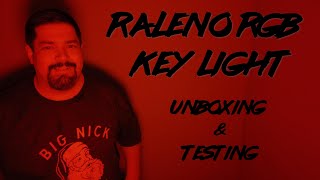 RALENO 15W RGB Key Light unboxing amp testing [upl. by Nibaj]