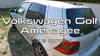 Dormir dans sa Voiture  Volkswagen Golf Aménagée quotVoyagequot [upl. by Ruttger]