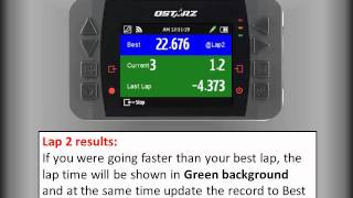 Qstarz LTQ6000 ‎quotCircuit Race Simple Lap lap time display screenquot [upl. by Nylaret541]