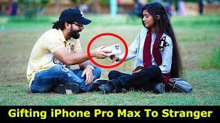 Gifting iPhone Pro Max To Stranger Girl Prank  Pranks In Pakistan  Humanitarians [upl. by Nosirb938]