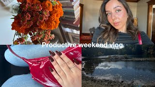 VLOG productive weekend 1L mixer  fall shopping hall [upl. by Hegyera]