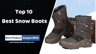 Best Snow Boots for Men  Top 10 Winter Snow Boots [upl. by Cindy]