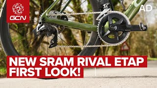 NEW Sram Rival eTap AXS Wireless Groupset First Look [upl. by Barrington]