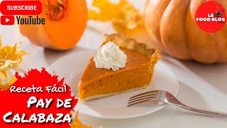 Pay de Calabaza  Receta Fácil [upl. by Leuamme]