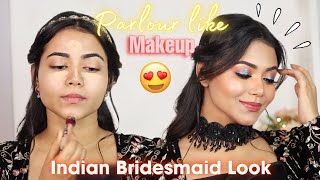 Parlour Jaisa Indian Wedding Makeup in 10 Min😍  Bridesmaid Makeup Tutorial✨ [upl. by Anne-Corinne]