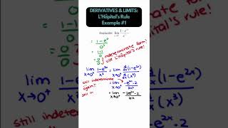 Limits  Solving limits using LHopitals Rule maths calculus apcalculus limits lhopital [upl. by Notlim609]