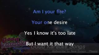 I Want It That Way  Backstreet Boys Lyrics Karaoke  goodkaraokesongscom [upl. by Casavant]