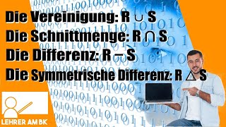 Die Relationale Algebra Teil 1 Die Mengenoperationen [upl. by Cirre]