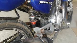 Yamaha ybr 125g 2008 model converted to mono Shock [upl. by Olivette]