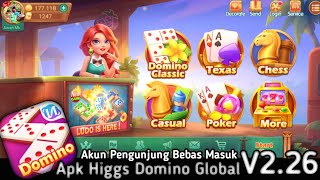 Apk Higgs Domino Global Versi 226 Paket Lengkap Tombol Kirim Mod X8 Speeder Terbaru [upl. by Nnil]