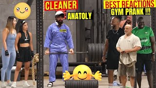 ANATOLIY the cleaner shocks the GIRLS Anatoliy Gym PRANK anatoly fitness gym [upl. by Ayaj]